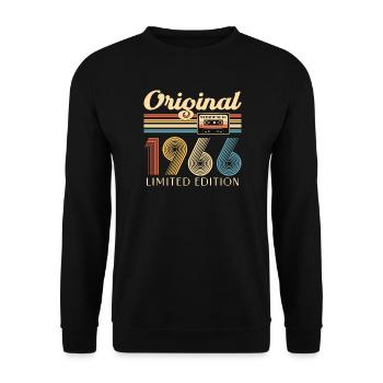 60th birthday, 60 years - Unisex Sweatshirt - black - Front - Alina (178cm) & Michal (187cm)