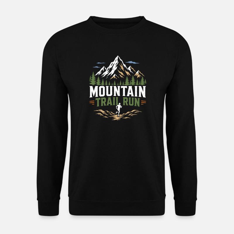 Mountain Trail Run - Unisex Pullover - Schwarz