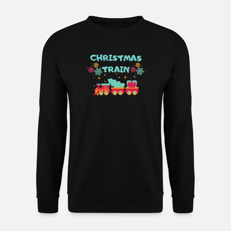 Christmas Train - Unisex Pullover - Schwarz