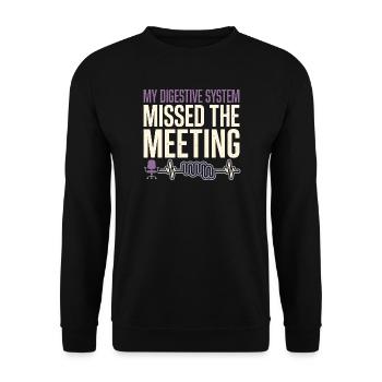 Crohn's disease, Crohn's disease, Ibd-krieger - Unisex Sweatshirt - black - Front - Alina (178cm) & Michal (187cm)