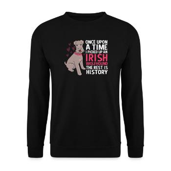 Lévrier irlandais - Sweat-shirt Unisexe - noir - Devant - Alina (178cm) & Michal (187cm)