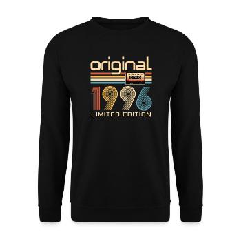 30e anniversaire, 30 ans - Sweat-shirt Unisexe - noir - Devant - Alina (178cm) & Michal (187cm)