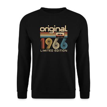 60th birthday, 60 years - Unisex Sweatshirt - black - Front - Alina (178cm) & Michal (187cm)