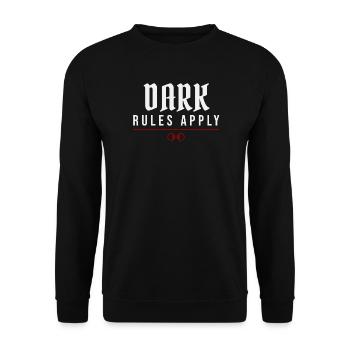 Dark Rules Apply – Alternative Lifestyle - Unisex Sweatshirt - black - Front - Alina (178cm) & Michal (187cm)