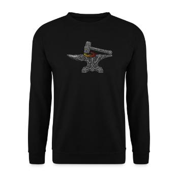 farrier - Unisex Sweatshirt - black - Front - Alina (178cm) & Michal (187cm)