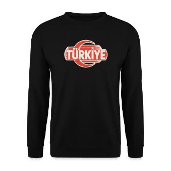 Turkey - Unisex Pullover - Schwarz - Vorne - Alina (178cm) & Michal (187cm)