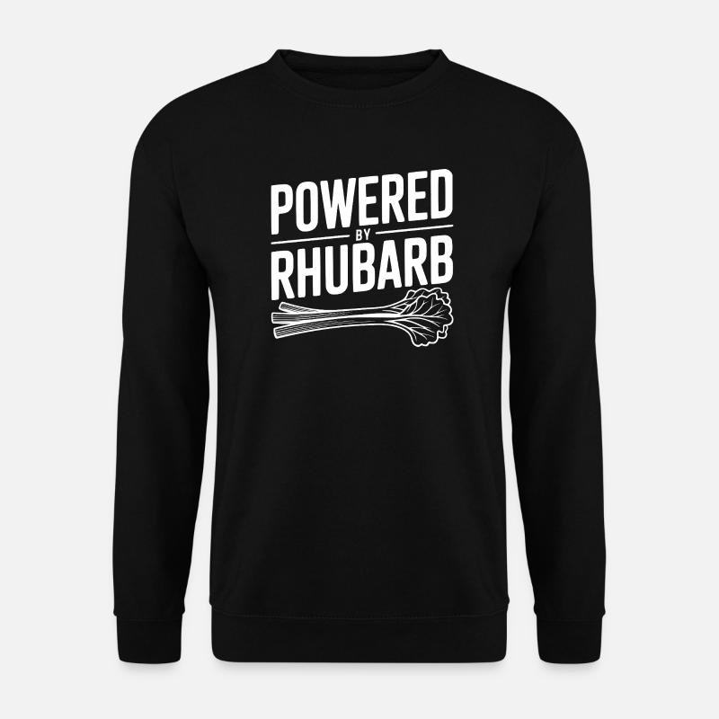 Powered By Rhubarb - Unisex Sweatshirt - black