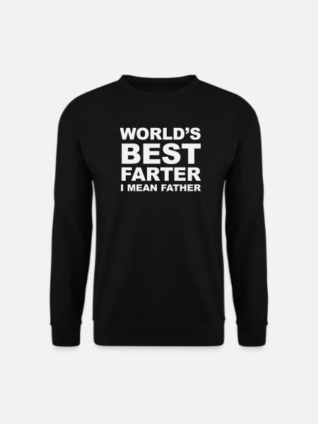 Bester Furzer der Welt, ich meine, Vater - Unisex Pullover - Schwarz