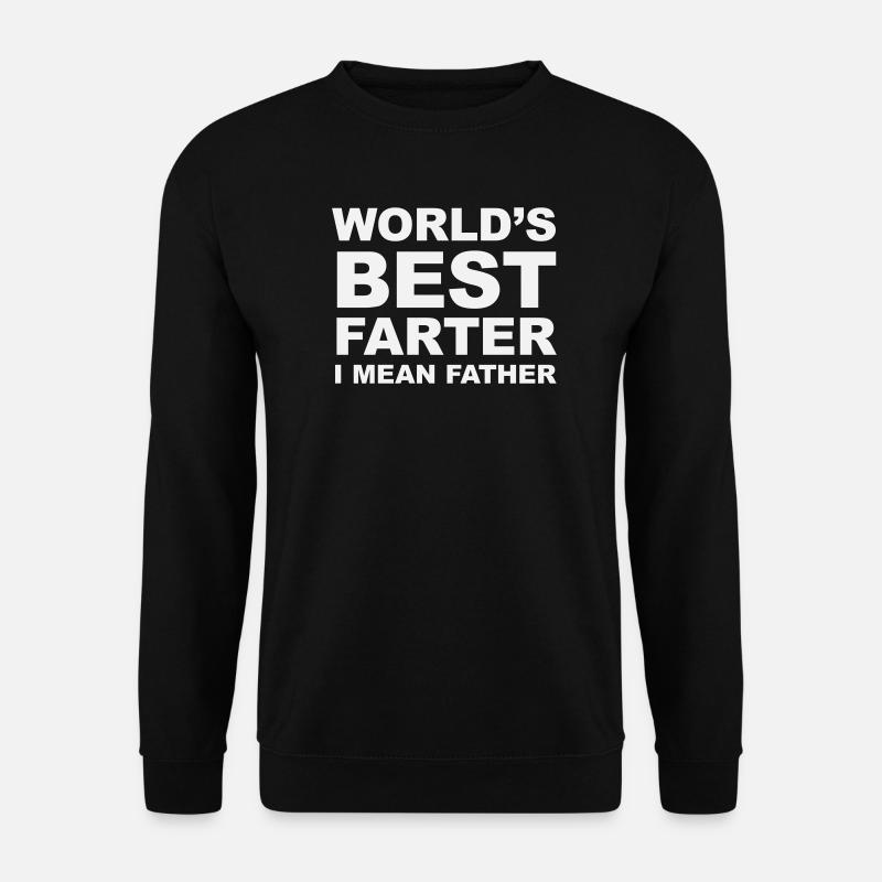 Bester Furzer der Welt, ich meine, Vater - Unisex Pullover - Schwarz