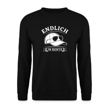 Rentner Legende - Unisex Pullover - Schwarz - Vorne - Alina (178cm) & Michal (187cm)