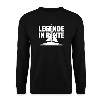 Legend retired - Unisex Sweatshirt - black - Front - Alina (178cm) & Michal (187cm)