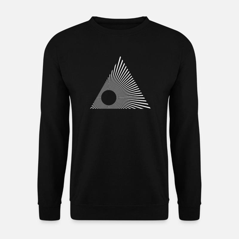 Radiant Triangle Rays - Unisex Sweatshirt - black