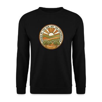 Agriculteur d’alimentation naturelle - Sweat-shirt Unisexe - noir - Devant - Alina (178cm) & Michal (187cm)
