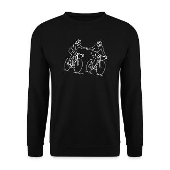 Vélo de gravier - Sweat-shirt Unisexe - noir - Devant - Alina (178cm) & Michal (187cm)
