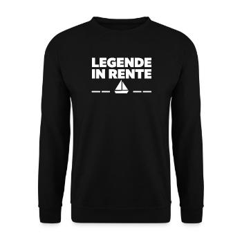Rentner Segelboot - Unisex Pullover - Schwarz - Vorne - Alina (178cm) & Michal (187cm)