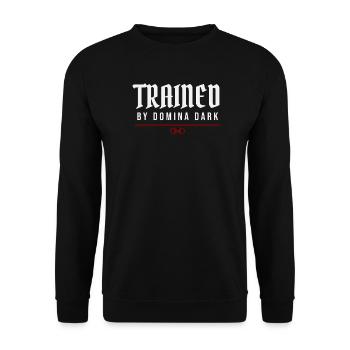 Trained By Domina Dark – Submission Identity - Unisex Sweatshirt - black - Front - Alina (178cm) & Michal (187cm)