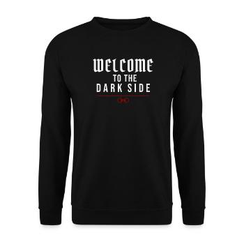 Welcome To The Dark Side – Dark Temptation - Unisex Sweatshirt - black - Front - Alina (178cm) & Michal (187cm)