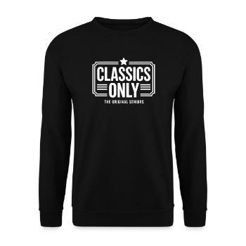 Classiques uniquement : Insigne original des terminales - Sweat-shirt Unisexe - noir - Devant - Alina (178cm) & Michal (187cm)
