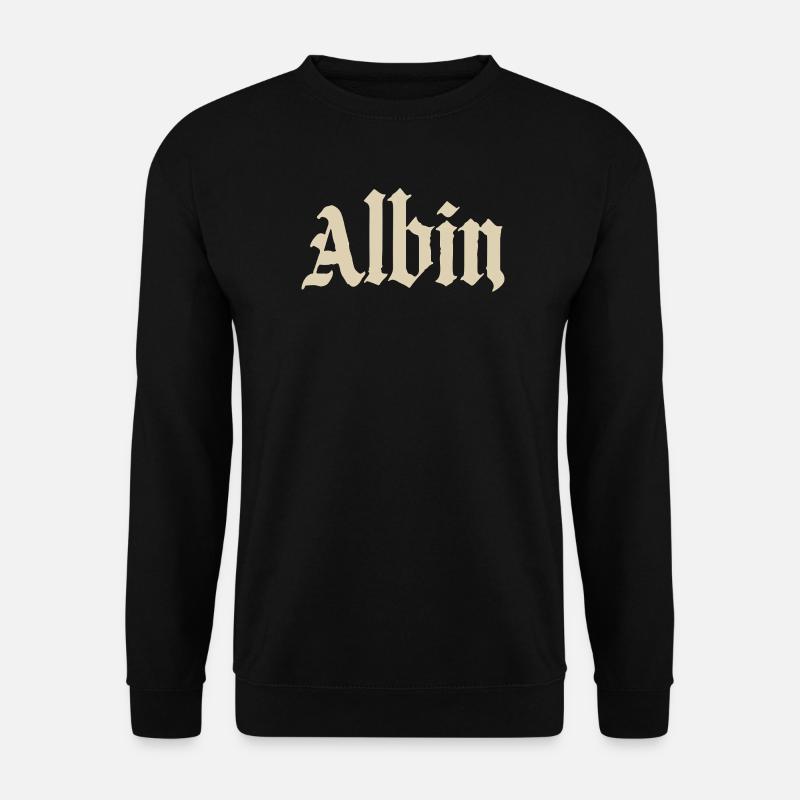 Abhin in Gothic Script - Unisex Sweatshirt - black