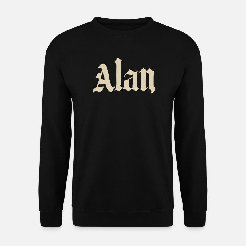 Alan Gothic Lettering - Unisex Sweatshirt - black