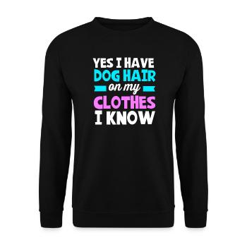 Hundefriseur - Unisex Pullover - Schwarz - Vorne - Alina (178cm) & Michal (187cm)
