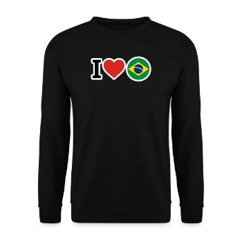 Brazilien - Unisex Pullover - Schwarz - Vorne - Alina (178cm) & Michal (187cm)