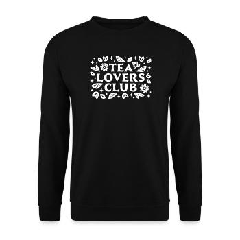 Tea lovers club - Unisex Sweatshirt - black - Front - Alina (178cm) & Michal (187cm)