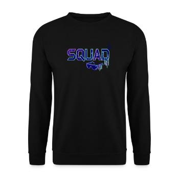 Squad Cyber Neon Goggles Party Gaming Team - Unisex Sweatshirt - black - Front - Alina (178cm) & Michal (187cm)