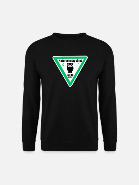 Naturschutzgebiet Nachteule - Unisex Pullover - Schwarz