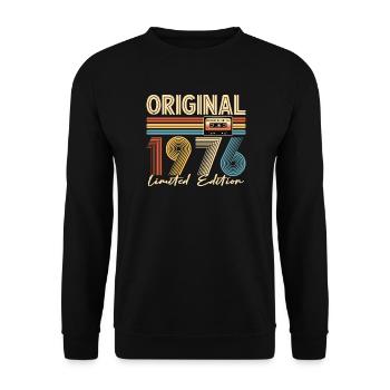 50e anniversaire, 50 ans - Sweat-shirt Unisexe - noir - Devant - Alina (178cm) & Michal (187cm)