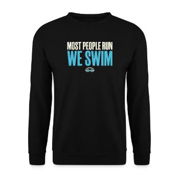 Compétition de natation Cadeau de l’équipe de natation des mères natation - Sweat-shirt Unisexe - noir - Devant - Alina (178cm) & Michal (187cm)