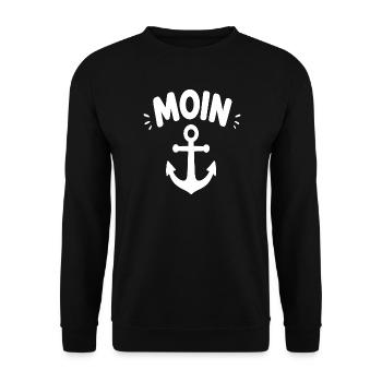 Anker MOIN - Unisex Pullover - Schwarz - Vorne - Alina (178cm) & Michal (187cm)