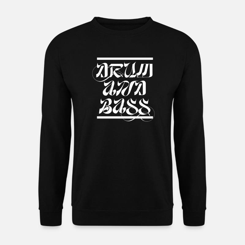 Drum and Bass Script - Unisex Sweatshirt - black