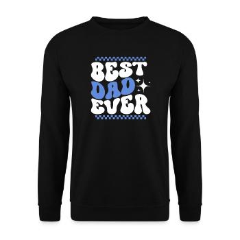Best Dad Dad Father's Day Gift - Unisex Sweatshirt - black - Front - Alina (178cm) & Michal (187cm)