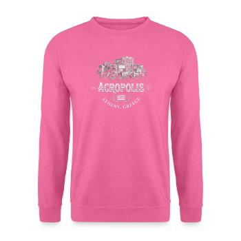Acropolis Retrologo Athens Griechenland Reise Urla - Unisex Pullover - Pink - Vorne