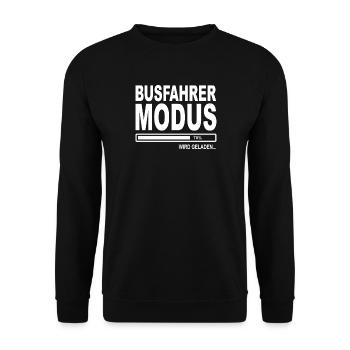 Busfahrer Modus wird geladen - Unisex Pullover - Schwarz - Vorne - Alina (178cm) & Michal (187cm)