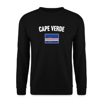 Cape Verde Flag - Unisex Sweatshirt - black - Front - Alina (178cm) & Michal (187cm)