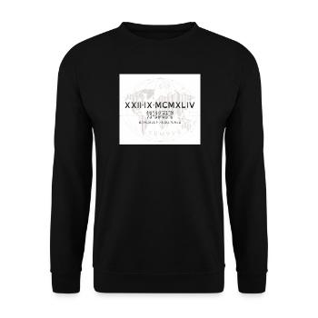 Tempos Coordonnées NYC 1944 - Sweat-shirt Unisexe - noir - Devant - Alina (178cm) & Michal (187cm)