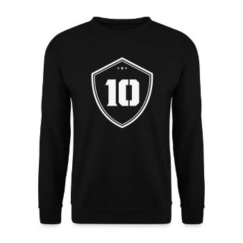 Ten Shield Vintage Logo - Sweat-shirt Unisexe - noir - Devant - Alina (178cm) & Michal (187cm)