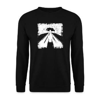 Graphiques de bowling - Sweat-shirt Unisexe - noir - Devant - Alina (178cm) & Michal (187cm)