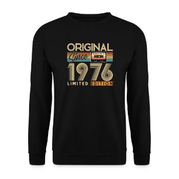 50e anniversaire, 50 ans - Sweat-shirt Unisexe - noir - Devant - Alina (178cm) & Michal (187cm)