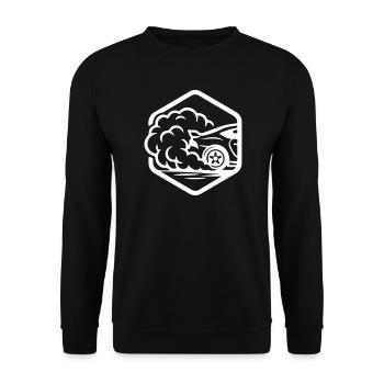 Vitesse automatique de l’essence - Sweat-shirt Unisexe - noir - Devant - Alina (178cm) & Michal (187cm)