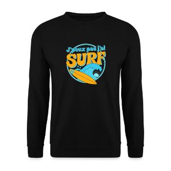 J'peux pas jai Surf - Sweat-shirt Unisexe - noir - Devant - Alina (178cm) & Michal (187cm)