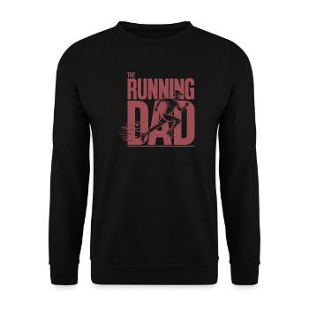 Laufender Papa Le Papa Coureur Chemise - Sweat-shirt Unisexe - noir - Devant - Alina (178cm) & Michal (187cm)