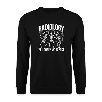 Radiology Skeletons in Dance - Unisex Sweatshirt - black - Front - Alina (178cm) & Michal (187cm)