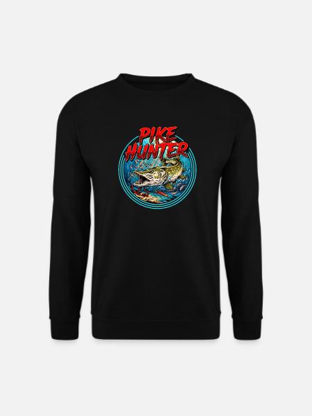 Pike Fishing Motif - Unisex Sweatshirt - black