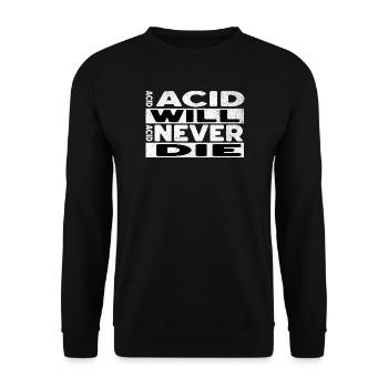 Acides - Sweat-shirt Unisexe - noir - Devant - Alina (178cm) & Michal (187cm)