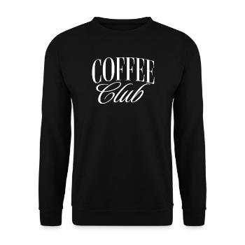 Coffee Club - Unisex Sweatshirt - black - Front - Alina (178cm) & Michal (187cm)