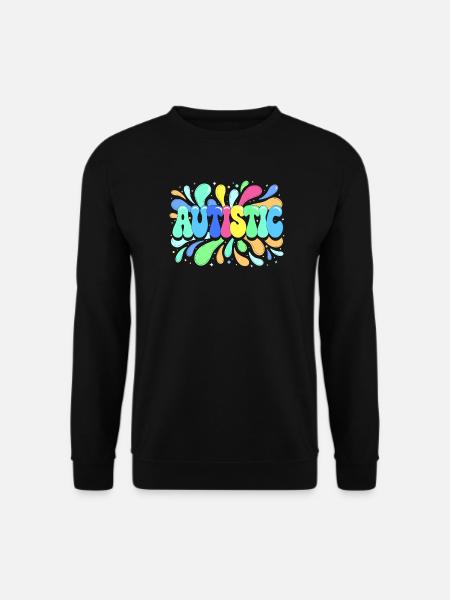 Autismus-Farben und Stolz - Unisex Pullover - Schwarz