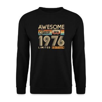 50e anniversaire, 50 ans - Sweat-shirt Unisexe - noir - Devant - Alina (178cm) & Michal (187cm)